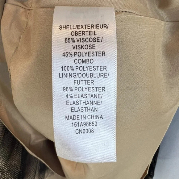 Aidan Mattox Black Beige A-Line Cocktail Dress $458 - Picture 12 of 13